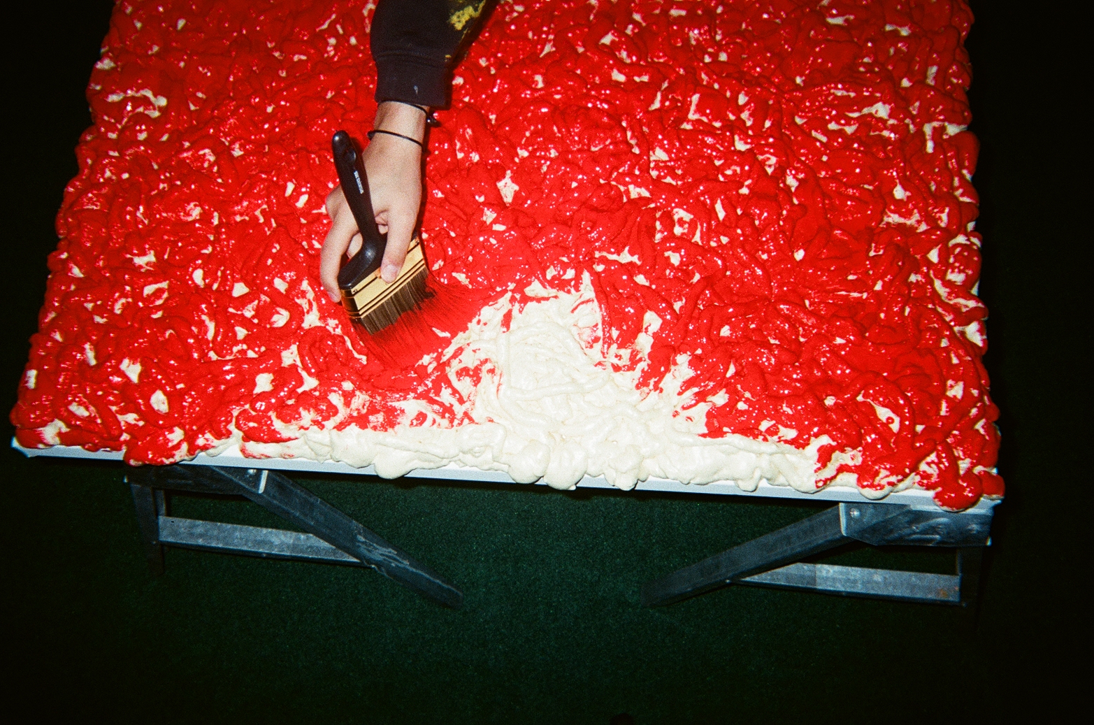 Parsa's work — red pigment